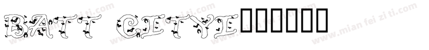 batt cityi字体转换